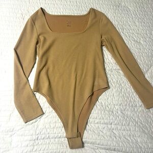 Tan A New Day Long sleeve Bodysuit